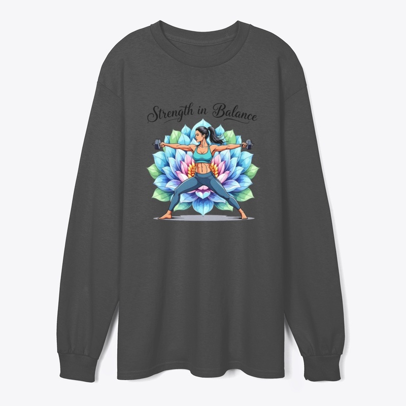 Warrior Yoga Pose with Dumbbells T-Shirt