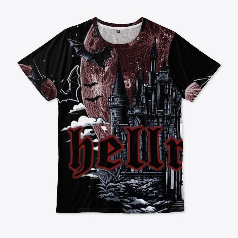 HellRaizer Castle with Bats, Blood Moon