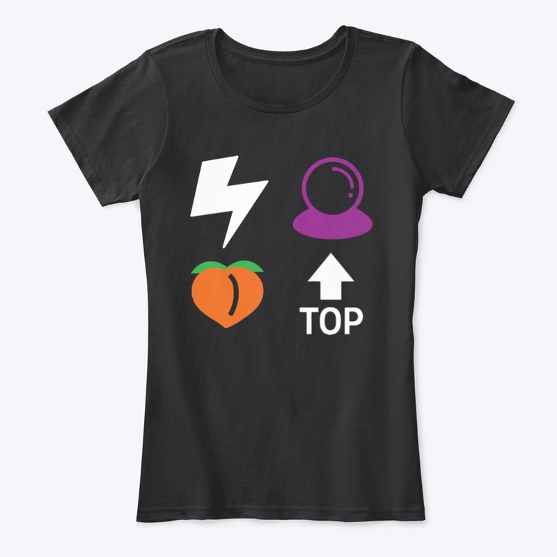 Emoji Prayer Sigil  Tees Blk