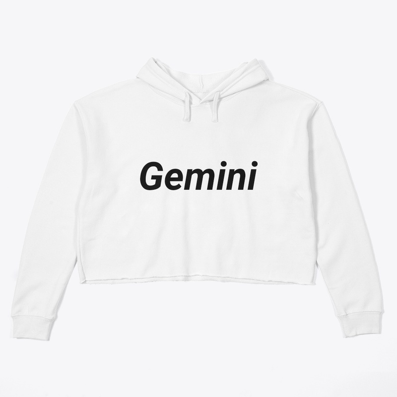 Pancakes dream Gemini zodiac crop hoodie