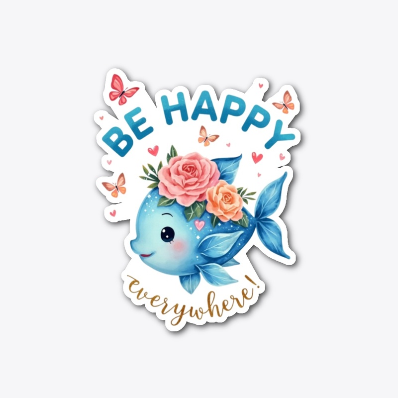 sea fish in blue and crystal