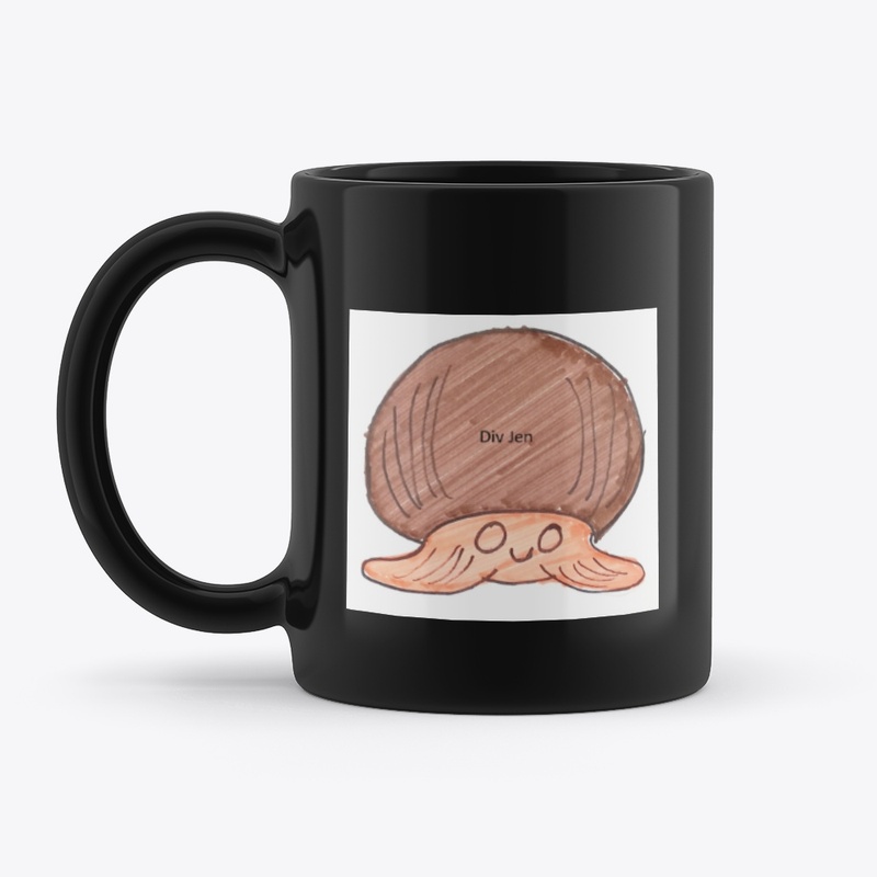 Div Jen Black Mug