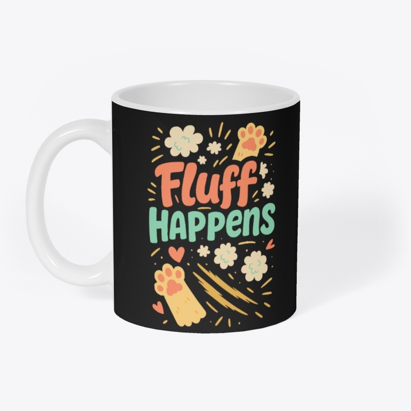 Fluff Happens – Maine Coon Cat Quote 