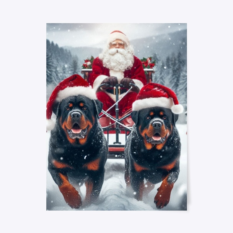Rottweilers & Santa