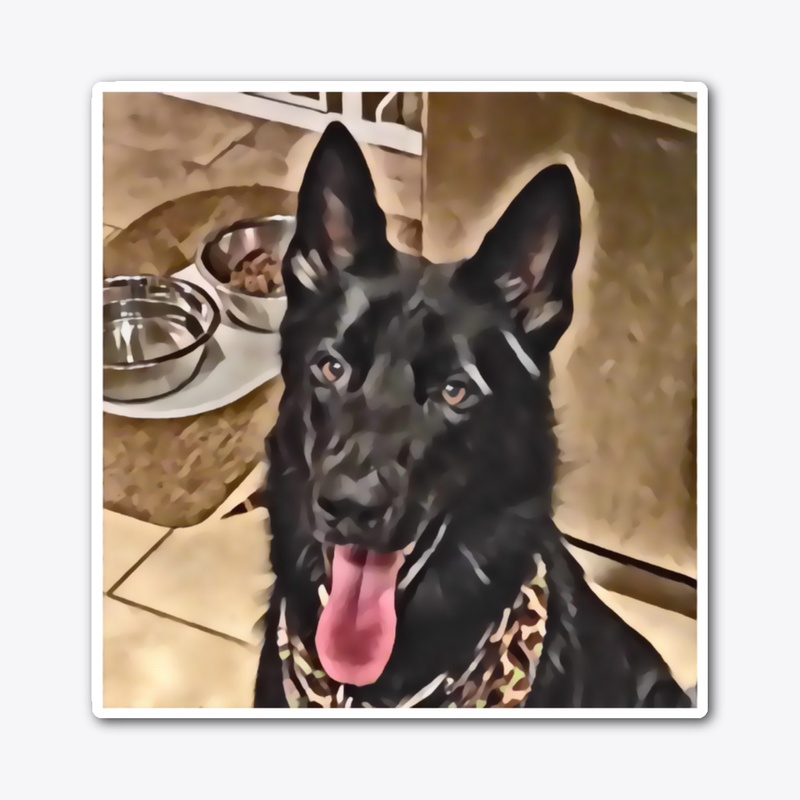 Pyro the GSD Headshot