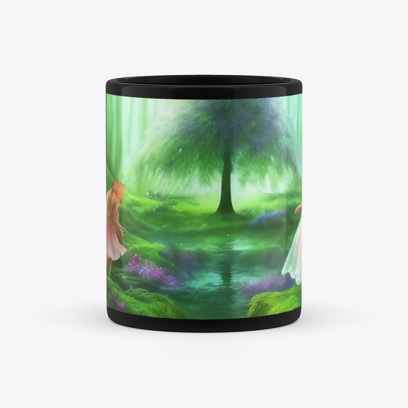 A Princess and her daughter in forest