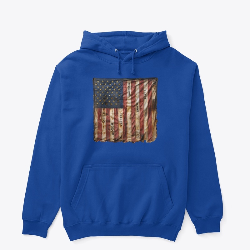 Duty Honor Country Flag - Unisex Classic Pullover Hoodie