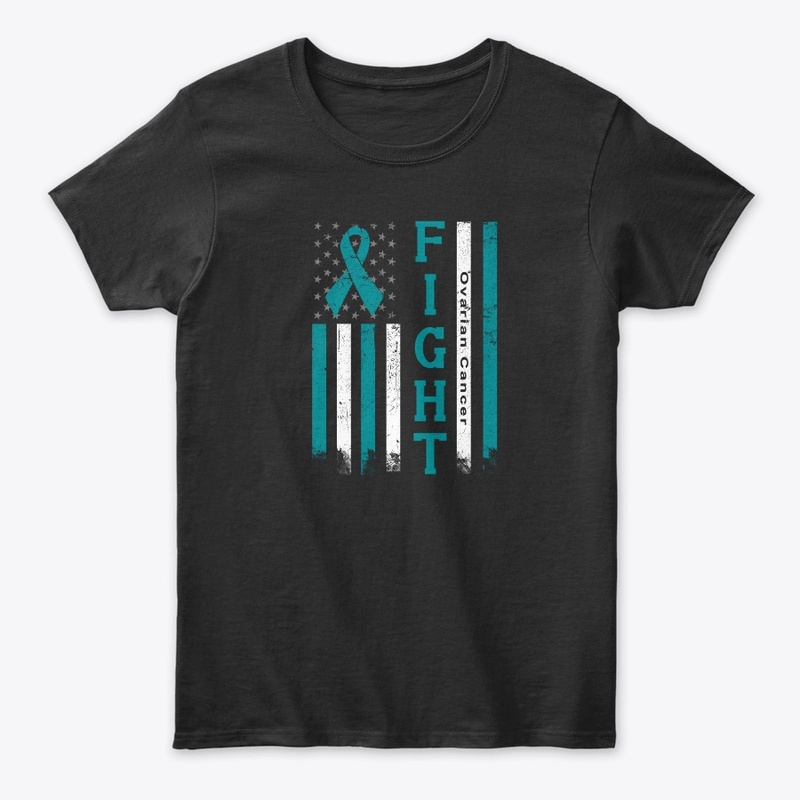 Ovarian Cancer Awareness Ribbon 