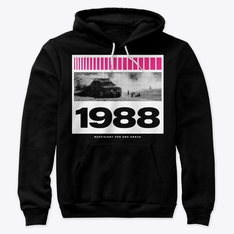 E30 Rally Car 1988 | Dirt Black T-Shirt Front
