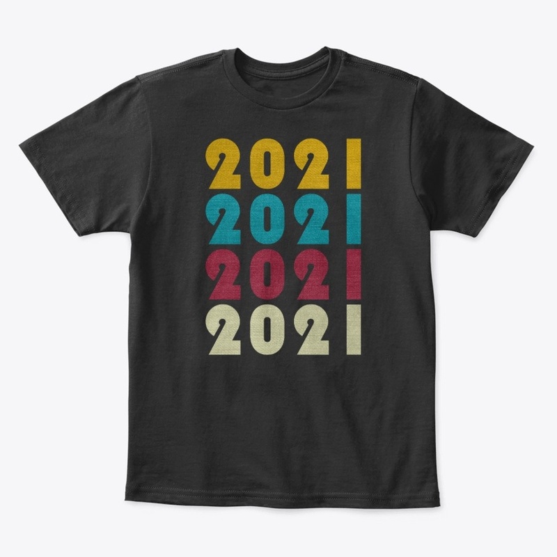 Retro 2021 Vintage Text 