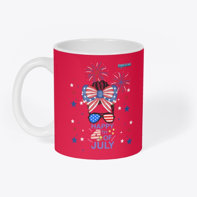 4th of July-MUG-Hair in a bun-#2