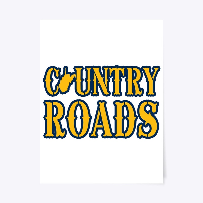 West Virginia Map Country Roads