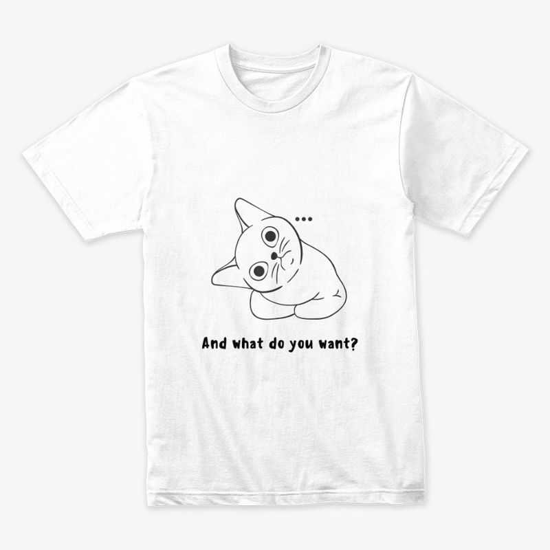Black illutrated cat printed design 