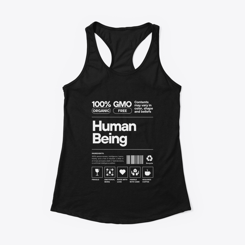 Black White Modern Funny human