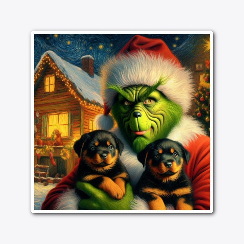 Rottweiler Puppies Christmas Eve