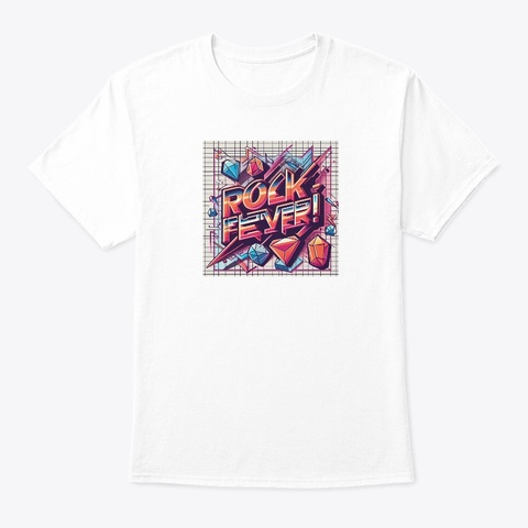 Rock Fever! #3 White áo T-Shirt Front