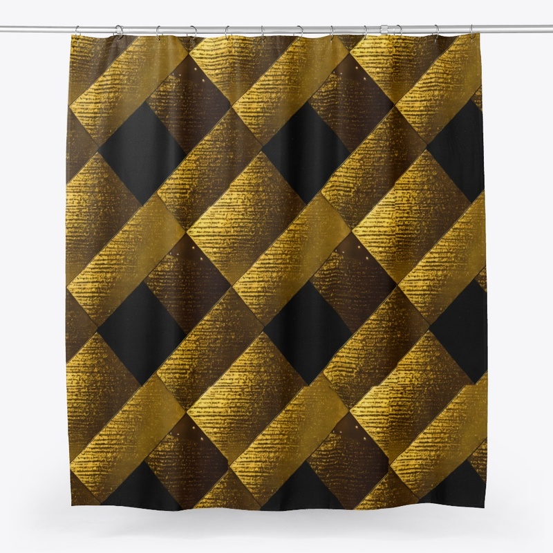 Black and Gold Square Frat 