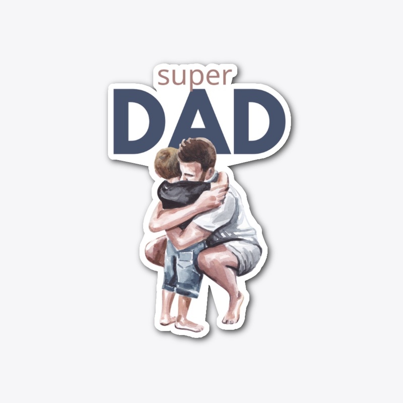 Super Dad  Design T-shirt & Mug Design