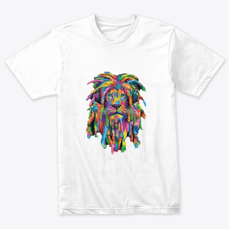 colorful lion