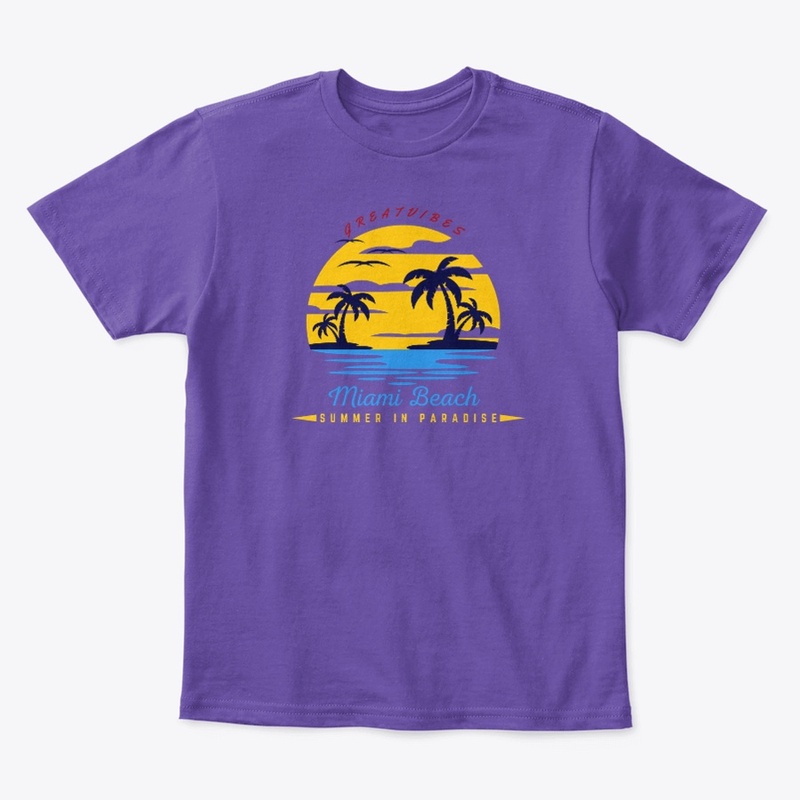 “SUMMER IN PARADISE" Miami Kids Tshirt