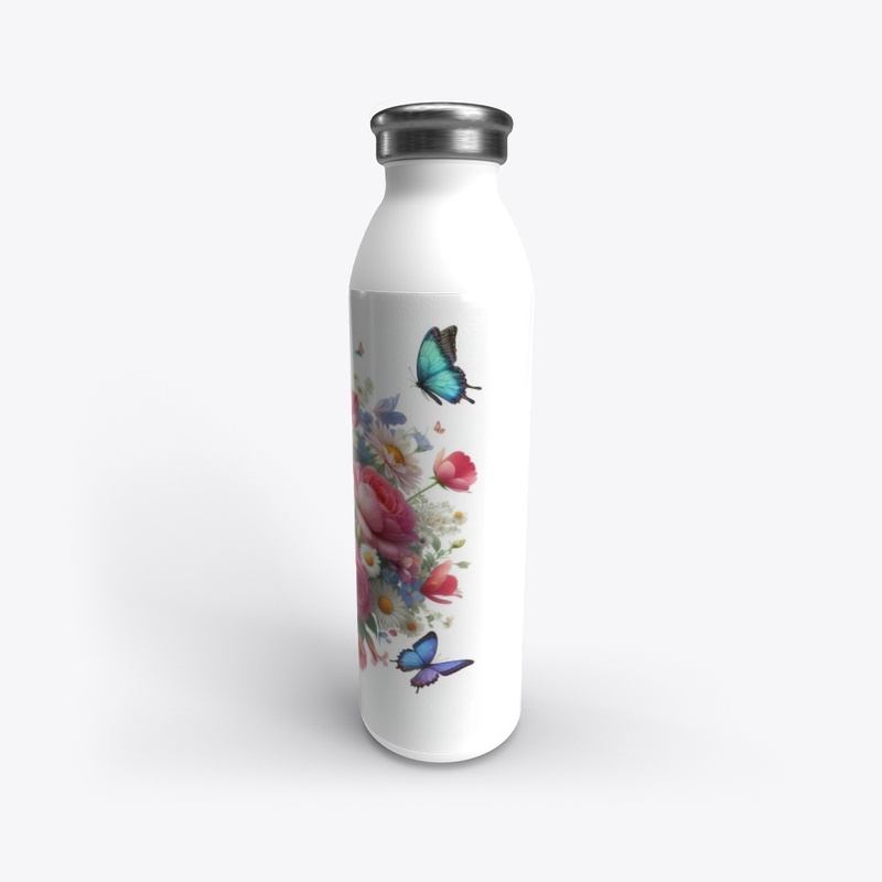 flowers and butterflies