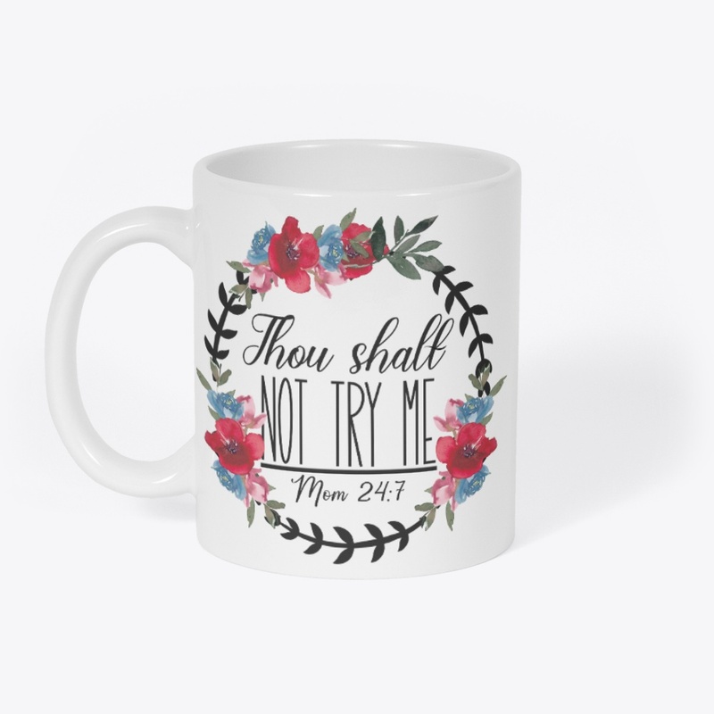 Floral design on sarcastic funny quote