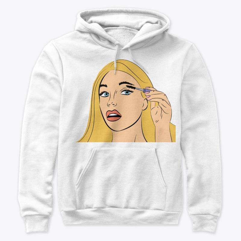 Blonde hair girl pop art