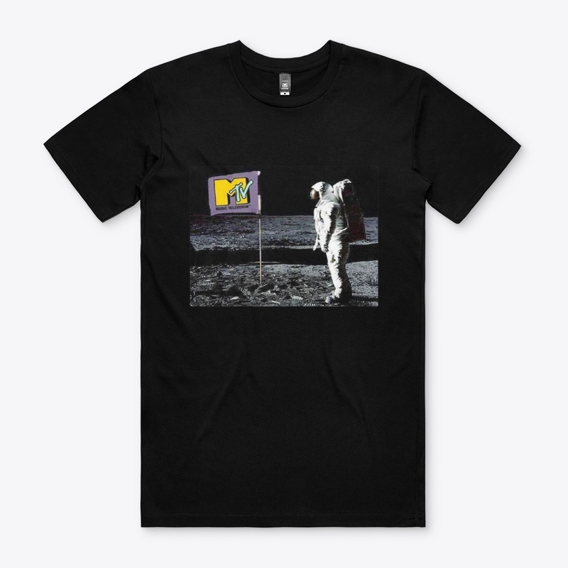 Music Flag On Moon 