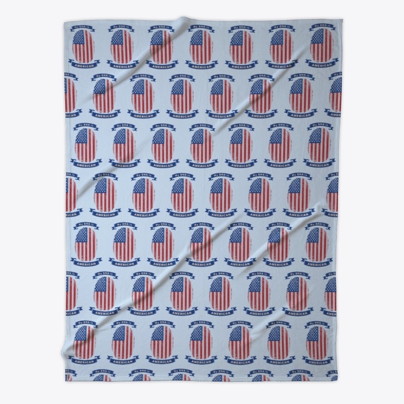 My DNA is American Flag Fingerprint 