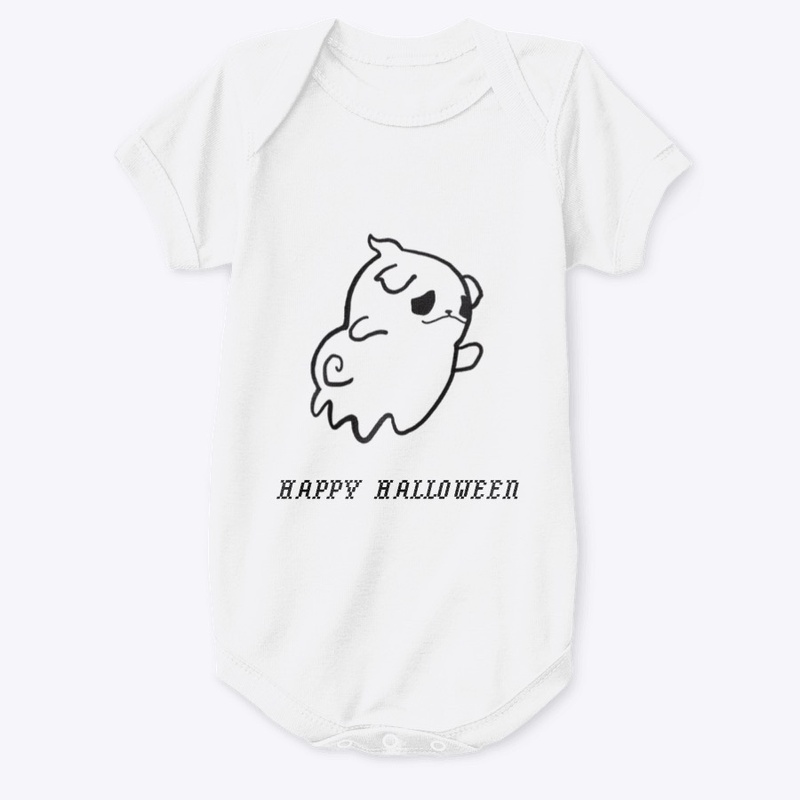 Happy Halloween Pug Ghost