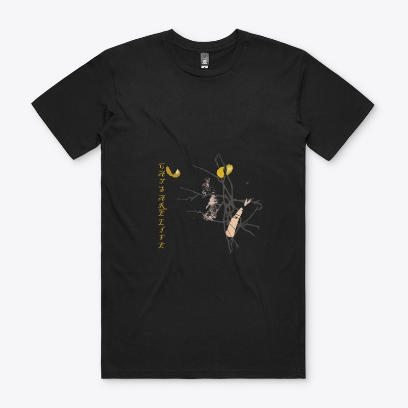 Cats Are Life designed T-shirt for men. 