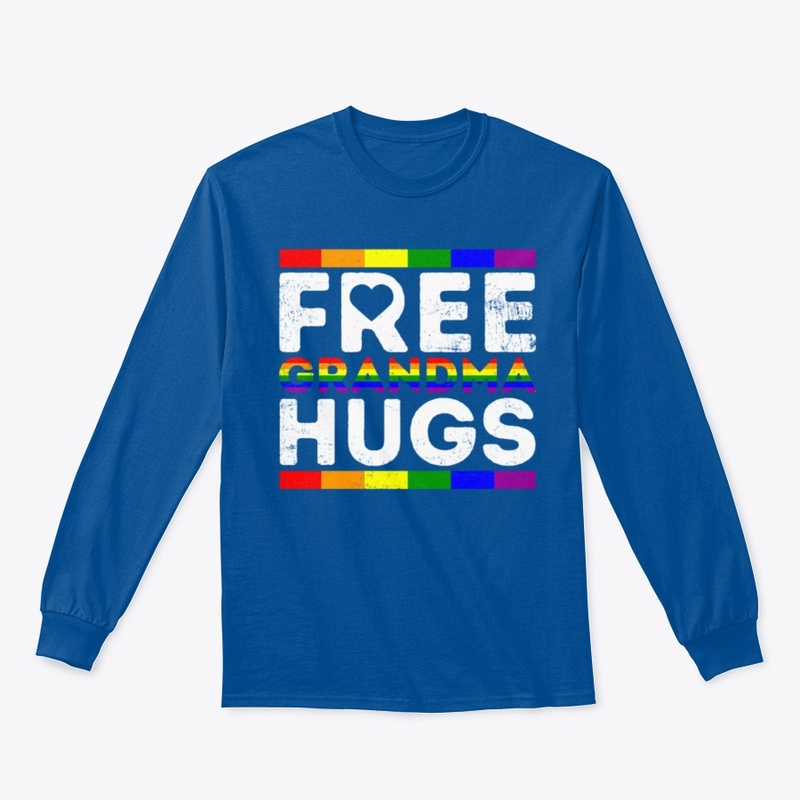 Free Grandma Hugs Rainbow LBGT