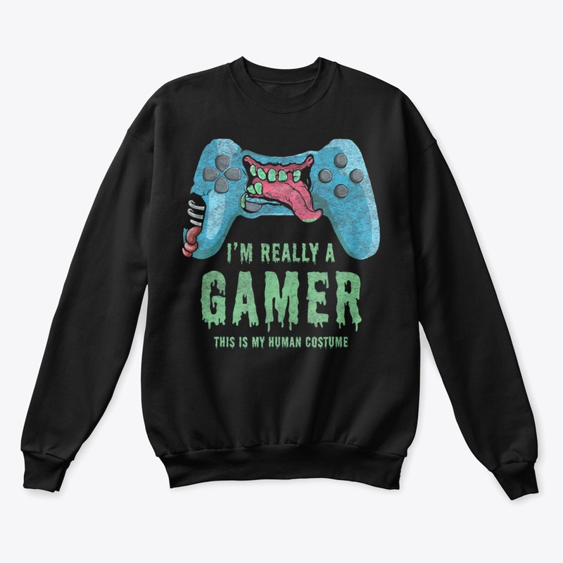 Funny Gamer Halloween This Is My Human C