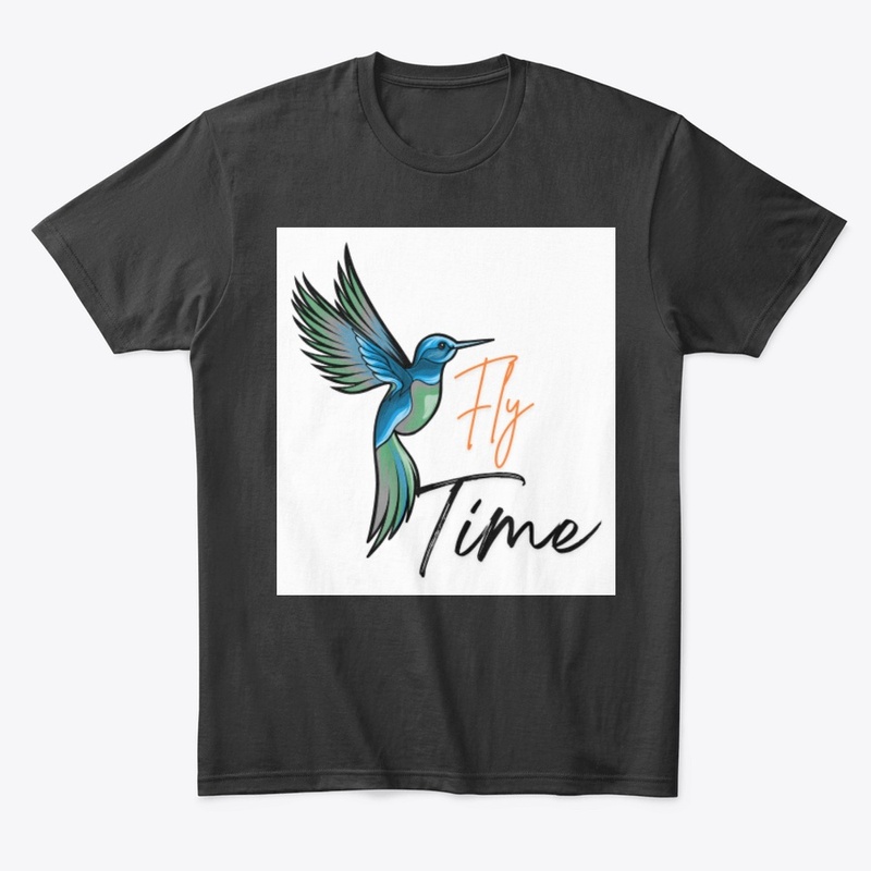 Flying time design t-shirt 