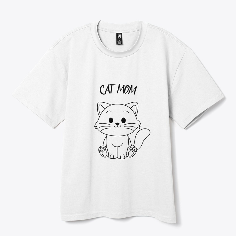 CAT MOM - Cute Kitten Tee - FC2