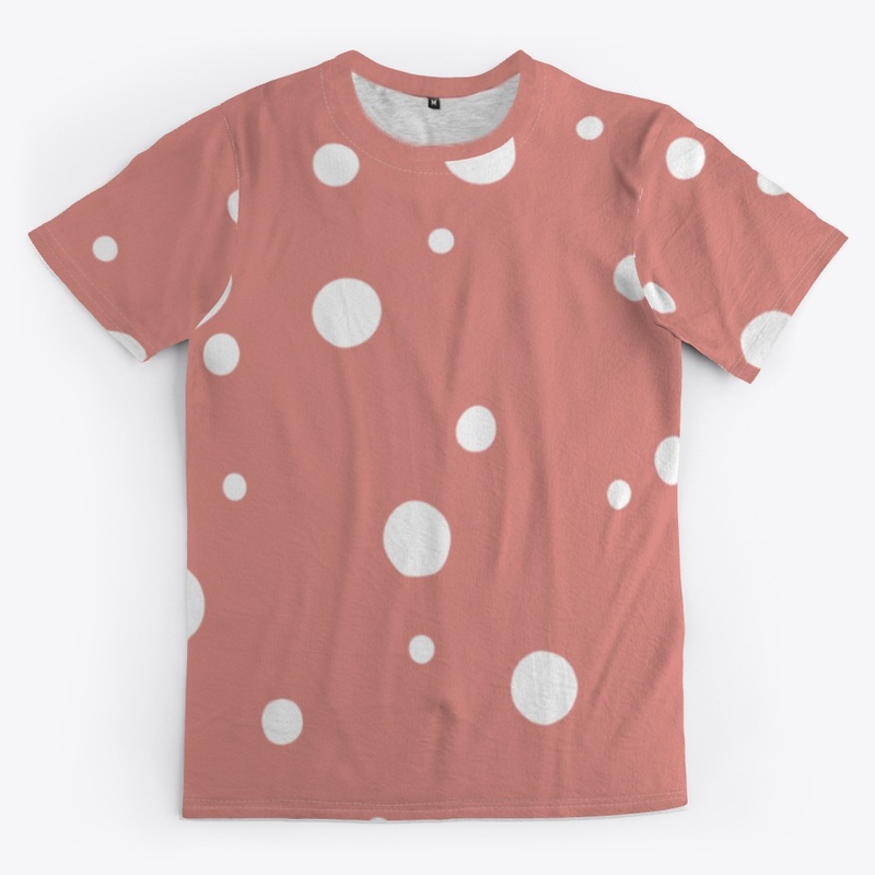 Landu - Minimal White Dots On Rose Pink