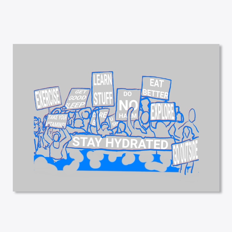 Self-care protest march