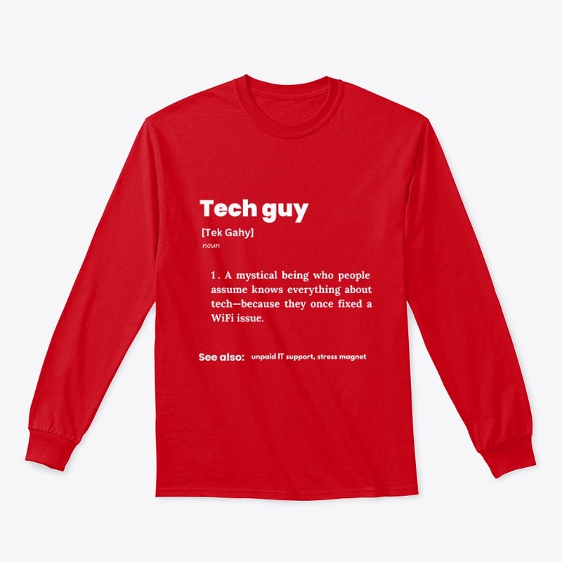 TechGuy Funny T Shirt for Coders & Geeks