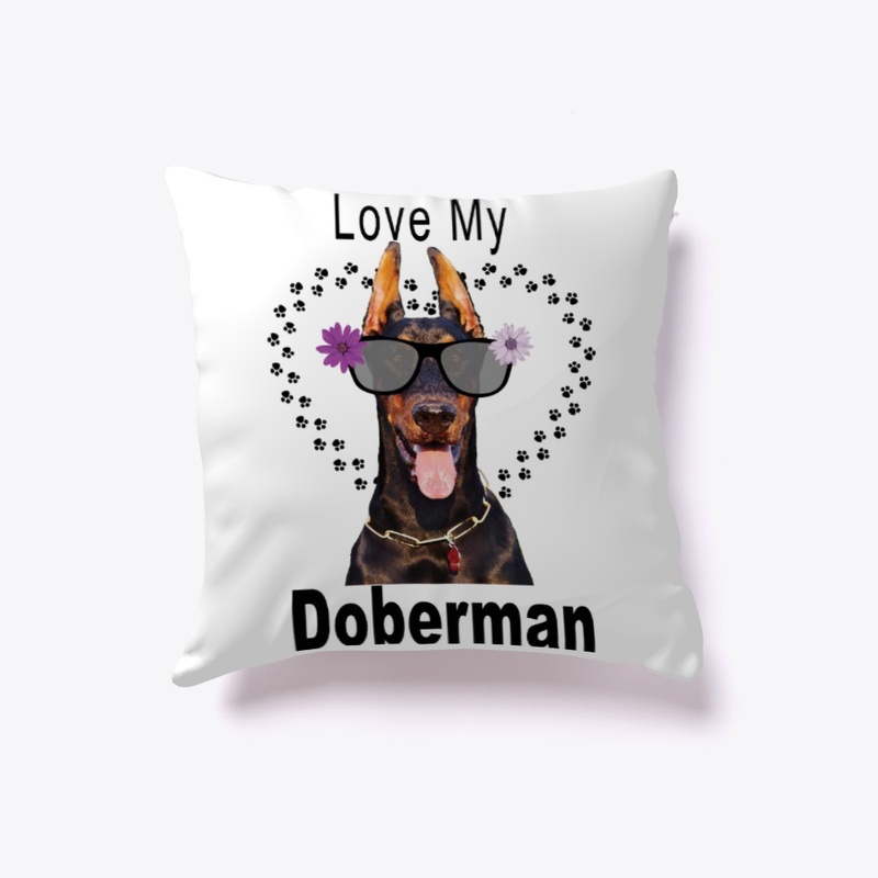 Love My Doberman in Sunglasses