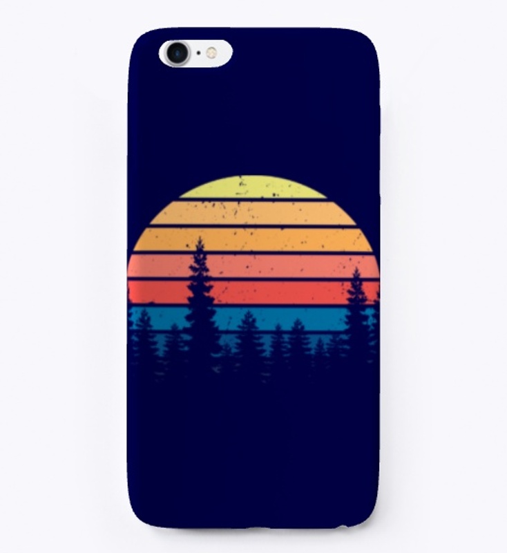 Retro Pine Trees
