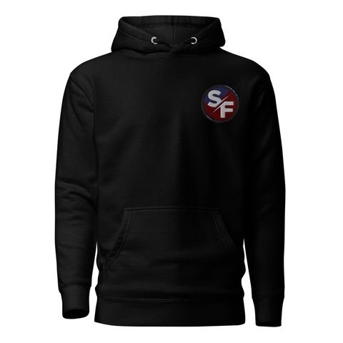 2024 Sf Hoodie Black áo T-Shirt Embroidery Chest Left