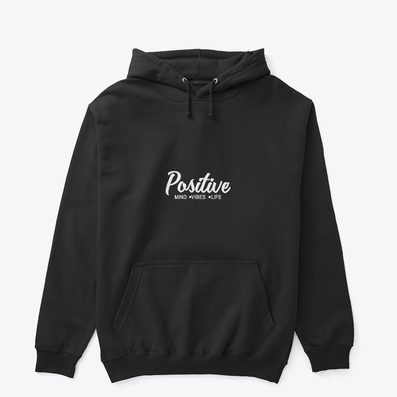 Positive mind,vibes,life typography