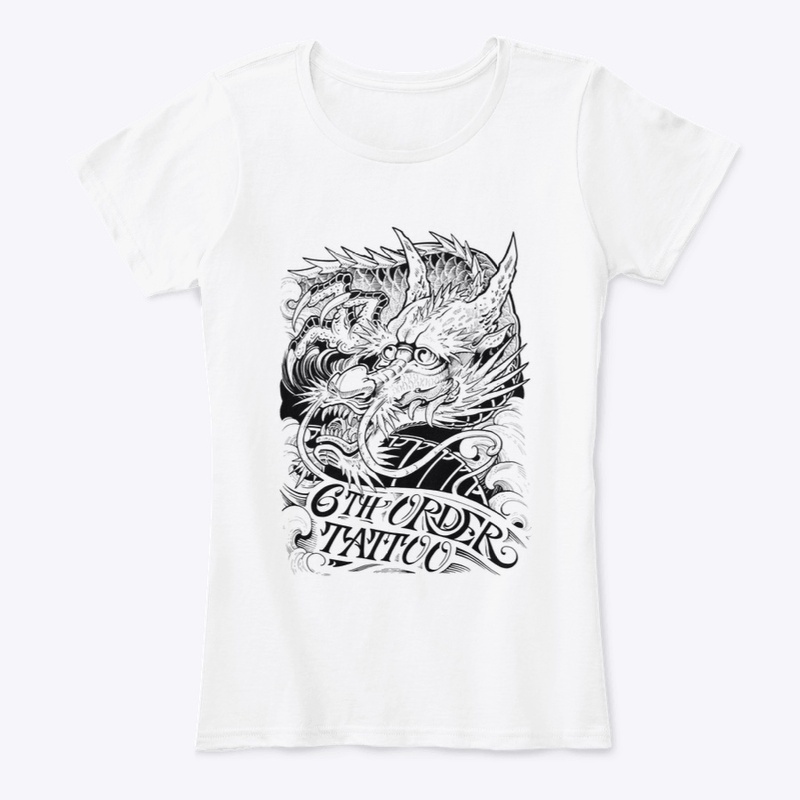 6th Order Tattoo Dragon (Black Ink)