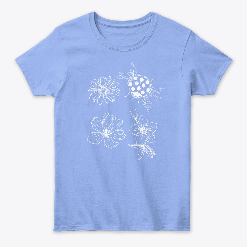 One Bug Three Flowers T-Shirt