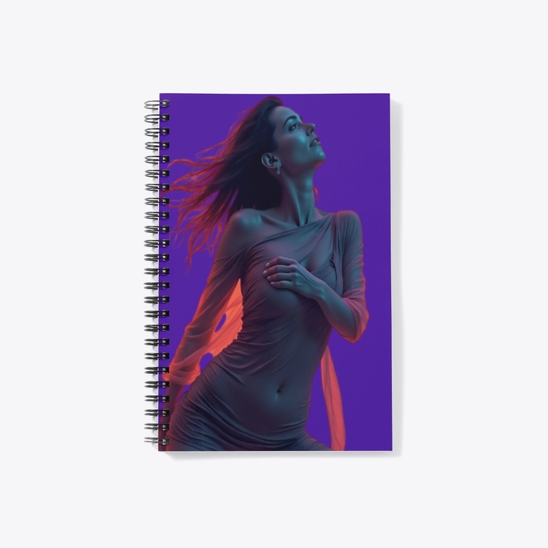 Neon Elegance – Electric Night Portrait