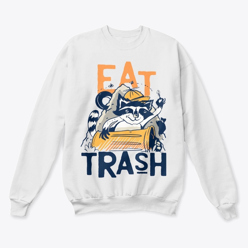 Eat Trash, Funny Raccoon