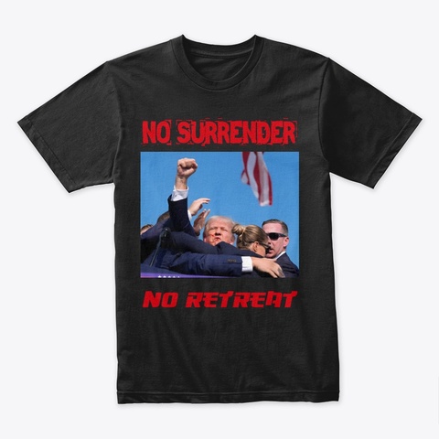 Trump 2024 Black Kaos Front
