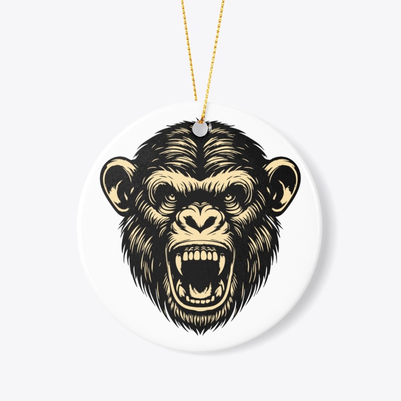 Fierce Angry Chimp Artwork