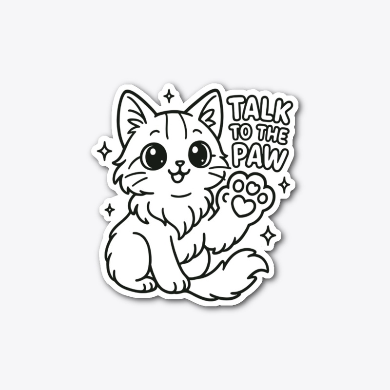 Paw Attitude Sketch Cat