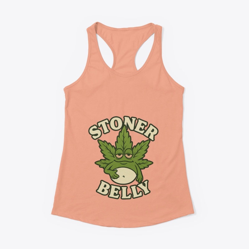 Women's Stoner Belly Funny Tanks
